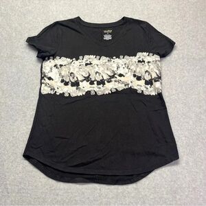 Tek Gear Women’s Athletic T-Shirt Short Sleeve Black White size M